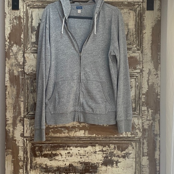 J. Crew Other - J. Crew Heather Gray Vintage Fleece Hoodie, Size L